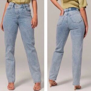 Abercrombie & Fitch - The 90s Straight Ultra High Rise - Criss Cross Waistband